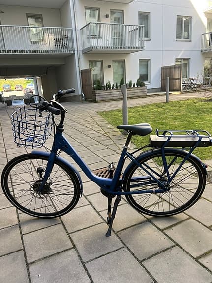 Elcykel Winther Superbe 1 Mattblå