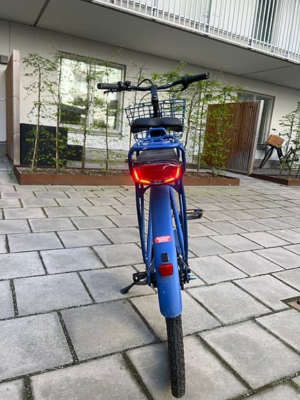Elcykel Winther Superbe 1 Mattblå