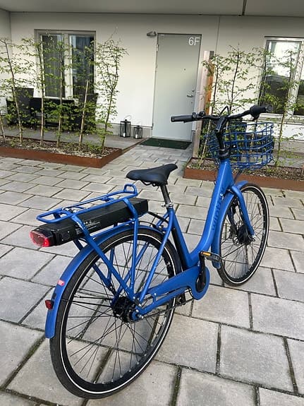 Elcykel Winther Superbe 1 Mattblå