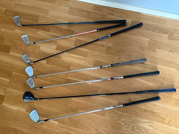 Golfklubbor set blandade järn och driver