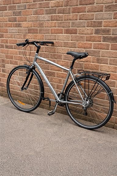 Reliable hybrid bike, smooth ride, rack + fenders, ready to ride