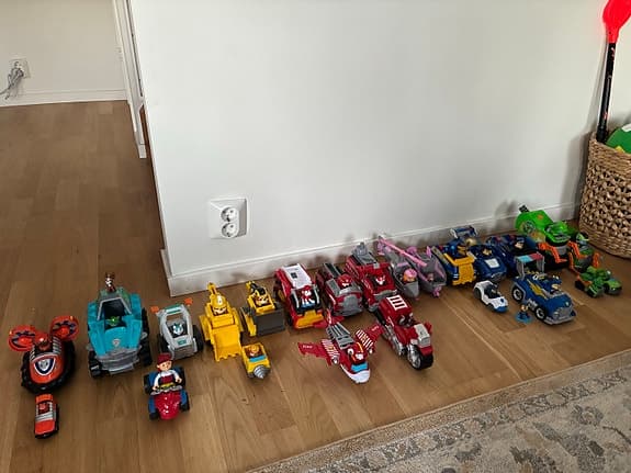 Paw Patrol lekset med bilar och bana