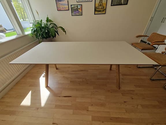 CPH 30 2.0 Bord 90x200 cm, Vattenbaserad Lackad Ek / Off-white Linoleum