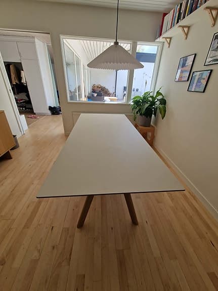 CPH 30 2.0 Bord 90x200 cm, Vattenbaserad Lackad Ek / Off-white Linoleum