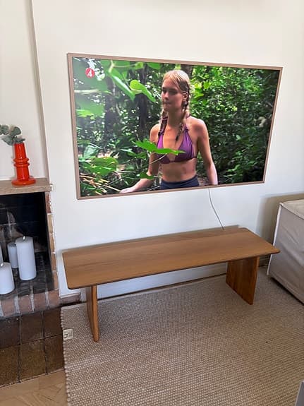 Bänk i ekfaner i bra skick
