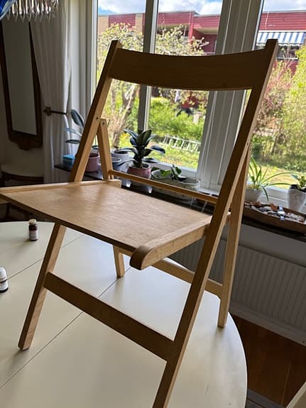 IKEA fällstol i trä