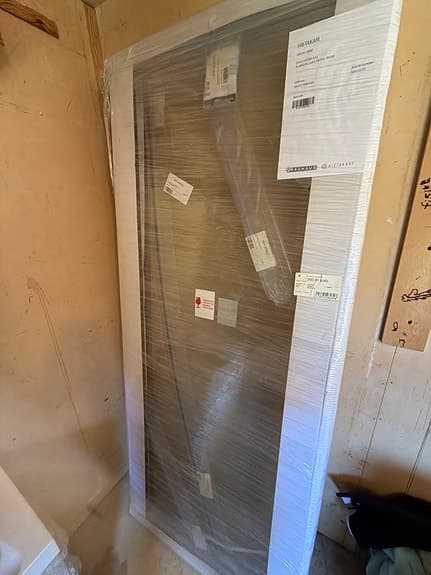 Hietakari duschhörn rak klarglas grå profil 80x80