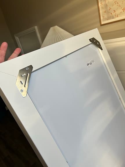 IKEA TOFTBYN spegel vit