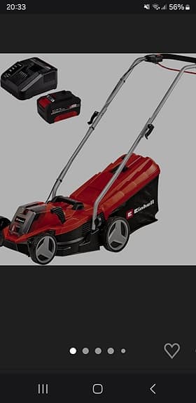 Einhell gräsklippare batteridriven röd