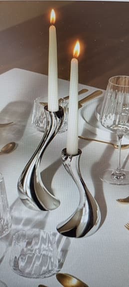 Georg Jensen Cobra 2-pack ljusstakar 20 cm