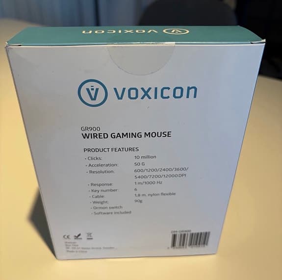Voxicon GR900 gamingmus svart