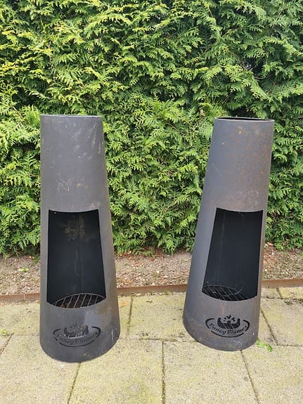 Terrassvärmare/eldstad i metall