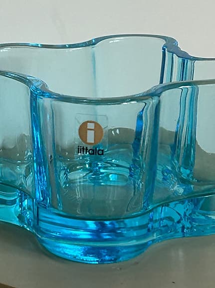 Iittala Aalto skål blå glas