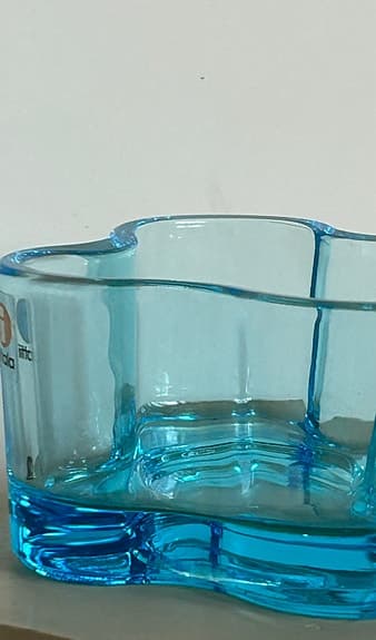 Iittala Aalto skål blå glas