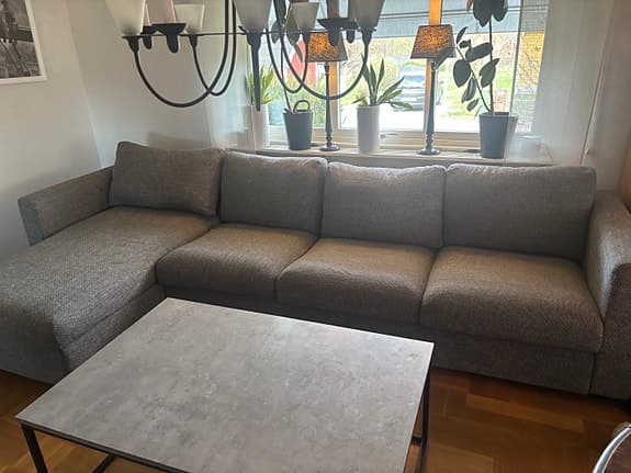 Soffa Vimle 4 sits med schäslong