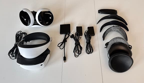 Playstation VR2 headset + pc adapter + tillbehör