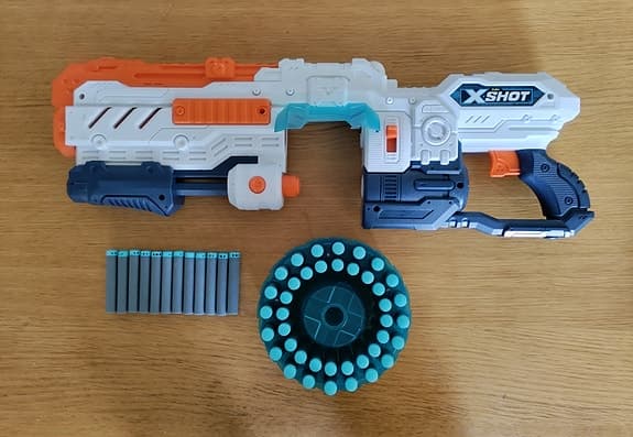 Nerf-samling: Fortnite, Delta Trooper & X-Shot inkl. 80 pilar