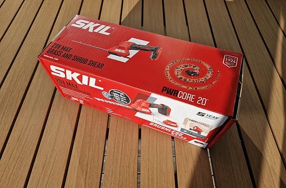 Häcksax, grästrimmer SKIL 20V brushless - Helt ny i förpackning