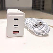 Snabbladdare 100W GaN + 2m C+ C Kabel | För MacBook & Mobil