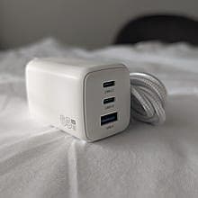 Snabbladdare GaN 65 w(USB-C) + 1m USB-C till C kabel | Ny