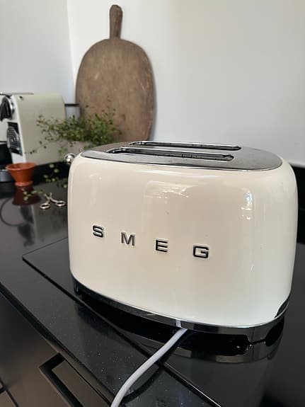 Smeg brödrost 2-skivor vit