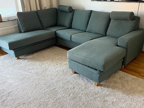 Fin Möbelform Miami * öppet avslut/divan vänster * 3-sits mitten
