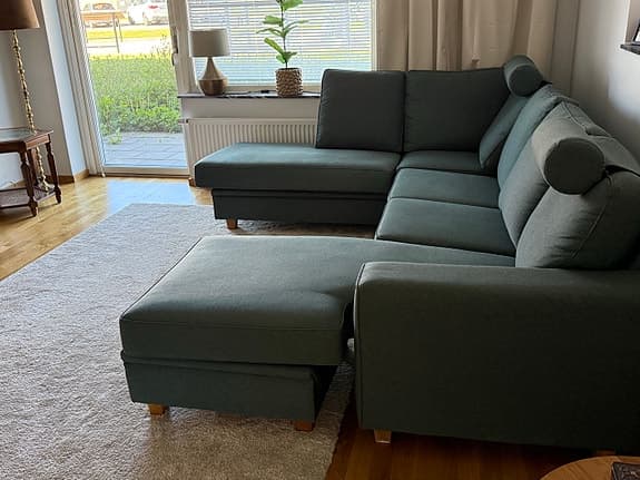 Fin Möbelform Miami * öppet avslut/divan vänster * 3-sits mitten