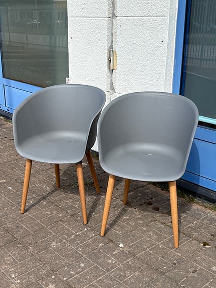 Utomhusstolar trädgård 2 st
