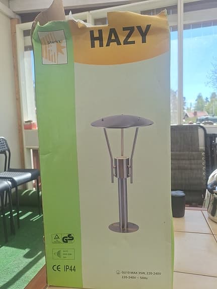 2 st. Hazy trädgårdsbelysning