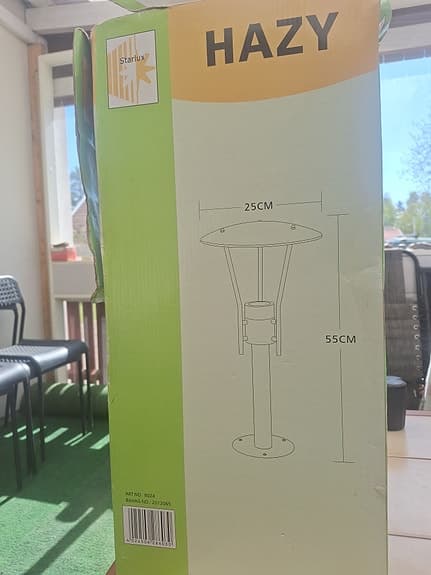 2 st. Hazy trädgårdsbelysning