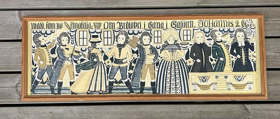 Tavla - svensk allmogemålning