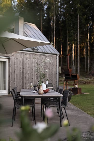 Vedeldad pizzaugn och grill i cortenstål