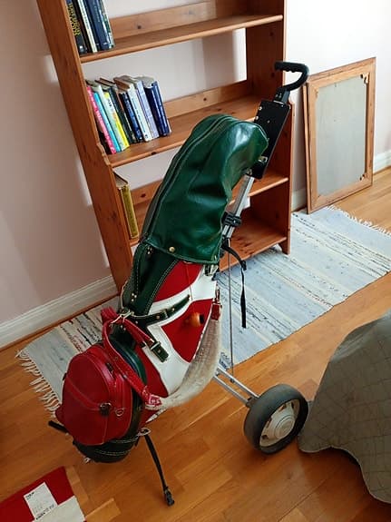 Vintage Golf-set med vagn