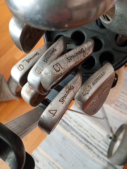 Vintage Golf-set med vagn