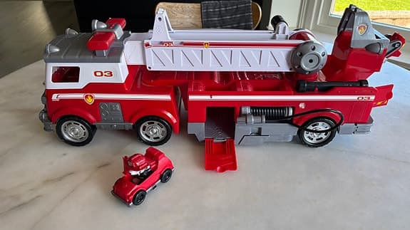 Paw Patrol Brandbil / Fire Truck med Marshall & bil