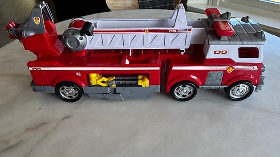 Paw Patrol Brandbil / Fire Truck med Marshall & bil