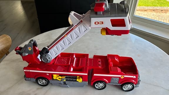 Paw Patrol Brandbil / Fire Truck med Marshall & bil