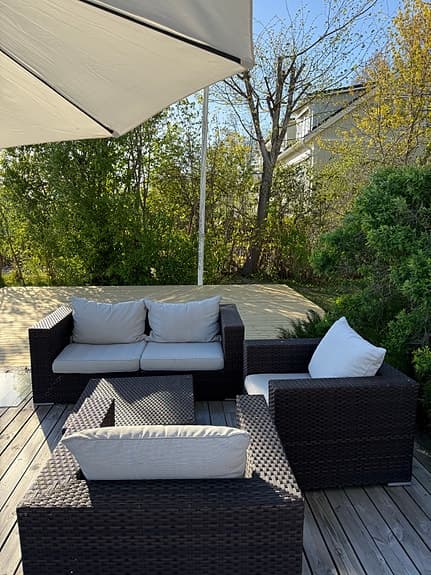 Loungegrupp i konstrotting