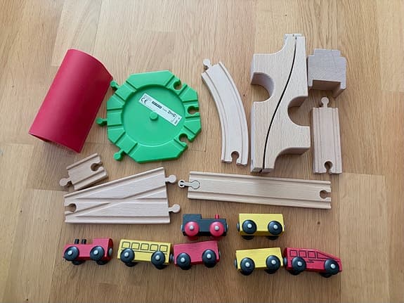 IKEA trätåg 2 set combo