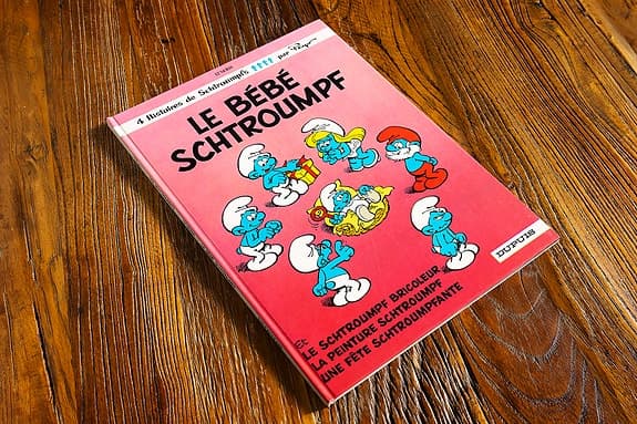 Le Bébé Schtroumpf – Peyo – 1984 – fransk utgåva av Smurfarna