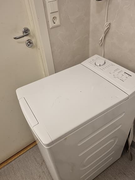 Logik toppmatad tvättmaskin vit