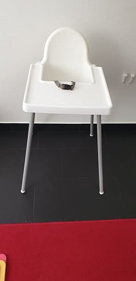 BIG Bobby Car med släp + IKEA barnstol