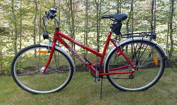 Cyclepro Zenith landsvägscykel röd dam