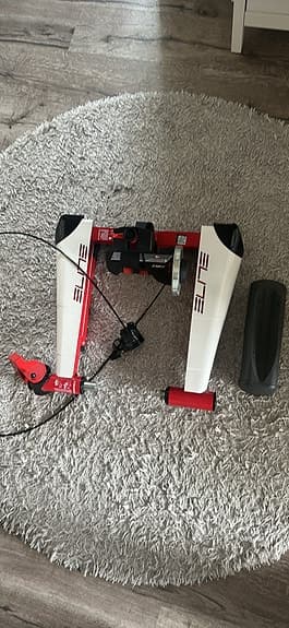 Elite cykeltrainer röd/vit