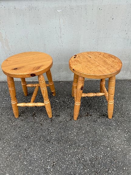 Retro pallar i massiv furu fr NESTO, Nässjö 1970-tal
