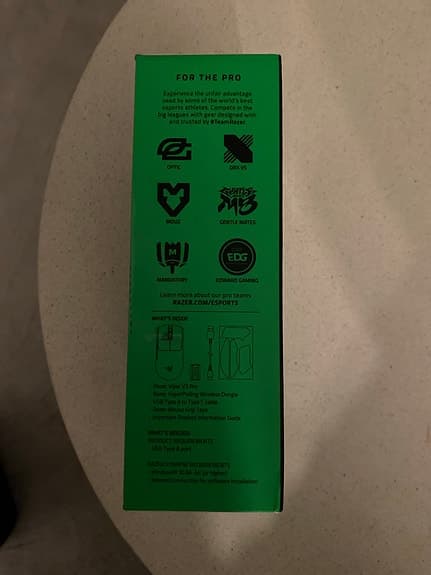 Razer Viper V3 Pro trådlös gamingmus vit