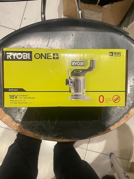 Ryobi One+ RTR18-0 18V trimmerfräs 1/4"