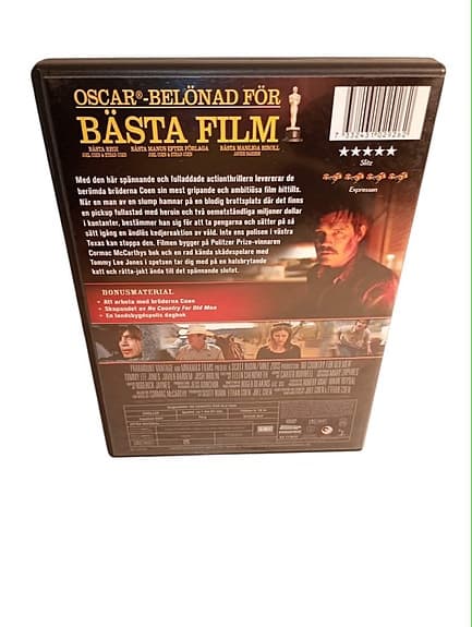 No Country for Old Men - 4 Oscar - Vinnare Bästa Film - Tommy Lee Jones -Nyskick
