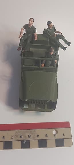 Dinky Toys US Jeep militärfordon grön leksaksbil