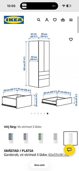Ikea barngarderob